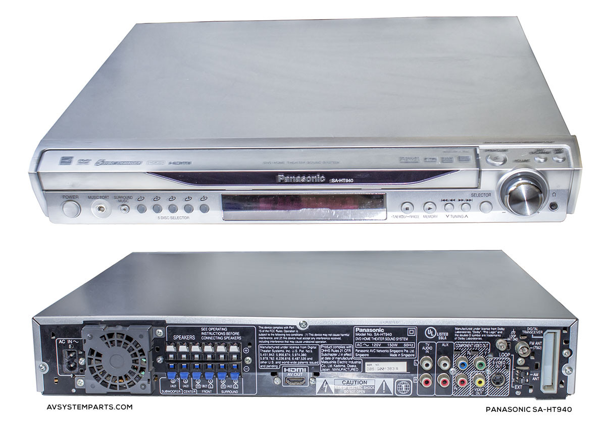 Panasonic SAHT740 1000W, 5 Disk CD/DVD Home Theater System Receiver