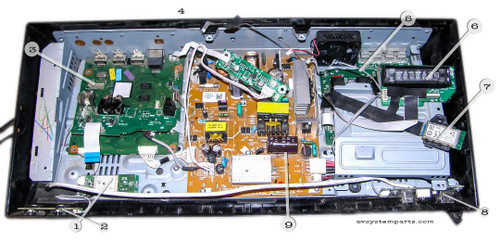 Sony HBD-N5200W Parts:1-889-024-11,3L402w-1, AMP Board, WS001, 1-889-149-11