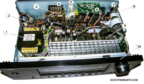 Yamaha RX-V375 Parts: YF222, YE177-3, YF321, ZF33780, YF177-2