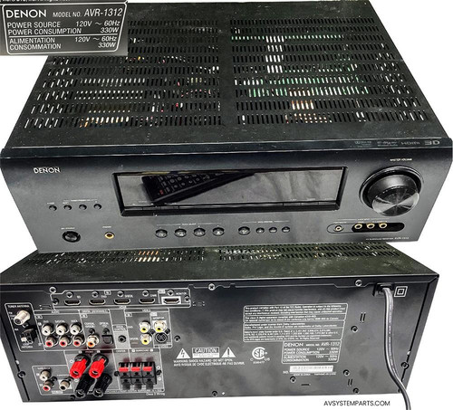 Denon AVR-1312 5.1 Ch. x 110W 3D HD Home Theater AV Receiver