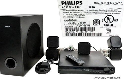Philips HTS3371D DVD Home Theater System 5.1 CVh.1000W