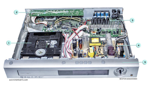Pioneer DVD-400v-k Parts:DVD Loader 79184A,92126-9019