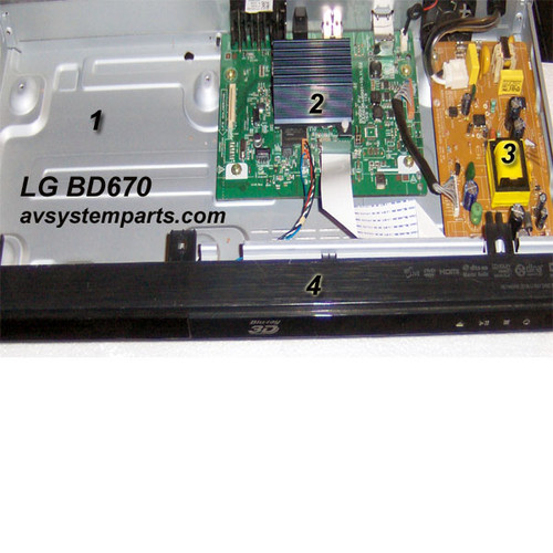 LG BD670 Player parts:BD Loader,AAX73307643,EAX6104604,FRONT COVER