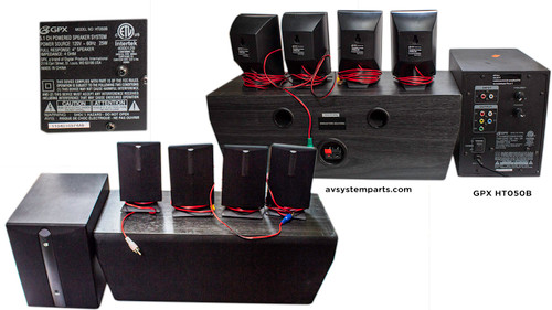 GPX HT050B Speakers, HTO50B