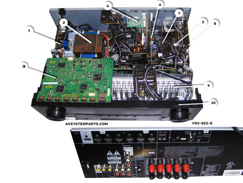 Pioneer VSX-822-k Parts