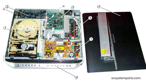 Sony DSV-FX500, HCD-FX500 Parts: 5 Disk Changer,1-868-160-11,1-868-603-14,1-868-539-12