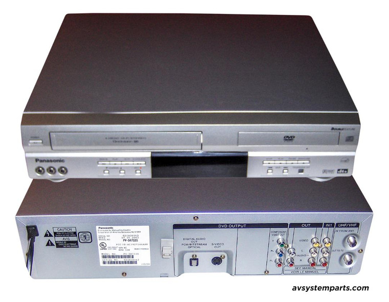 Panasonic PVD4743S DVD/VCR Combo Player, Double feature w/TV Tuner