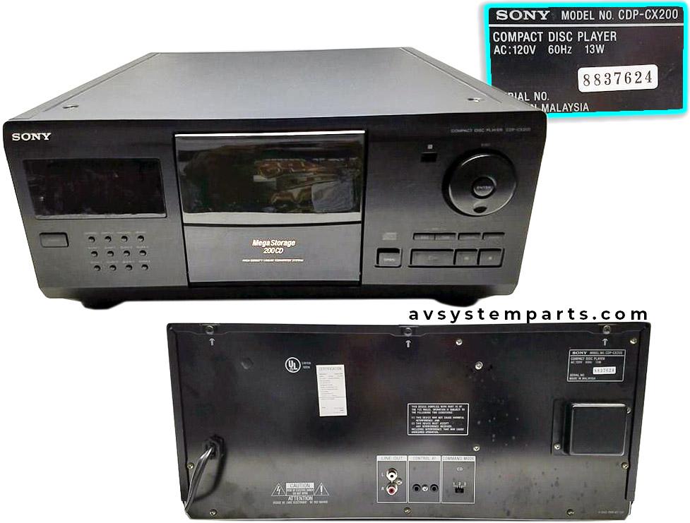 SONY Mega Storage 200CD ＣＤプレーヤCDP-CX200F Sony CDP-CX200 MegaStorage 200 CD Changer Player – VCR-DVD.com