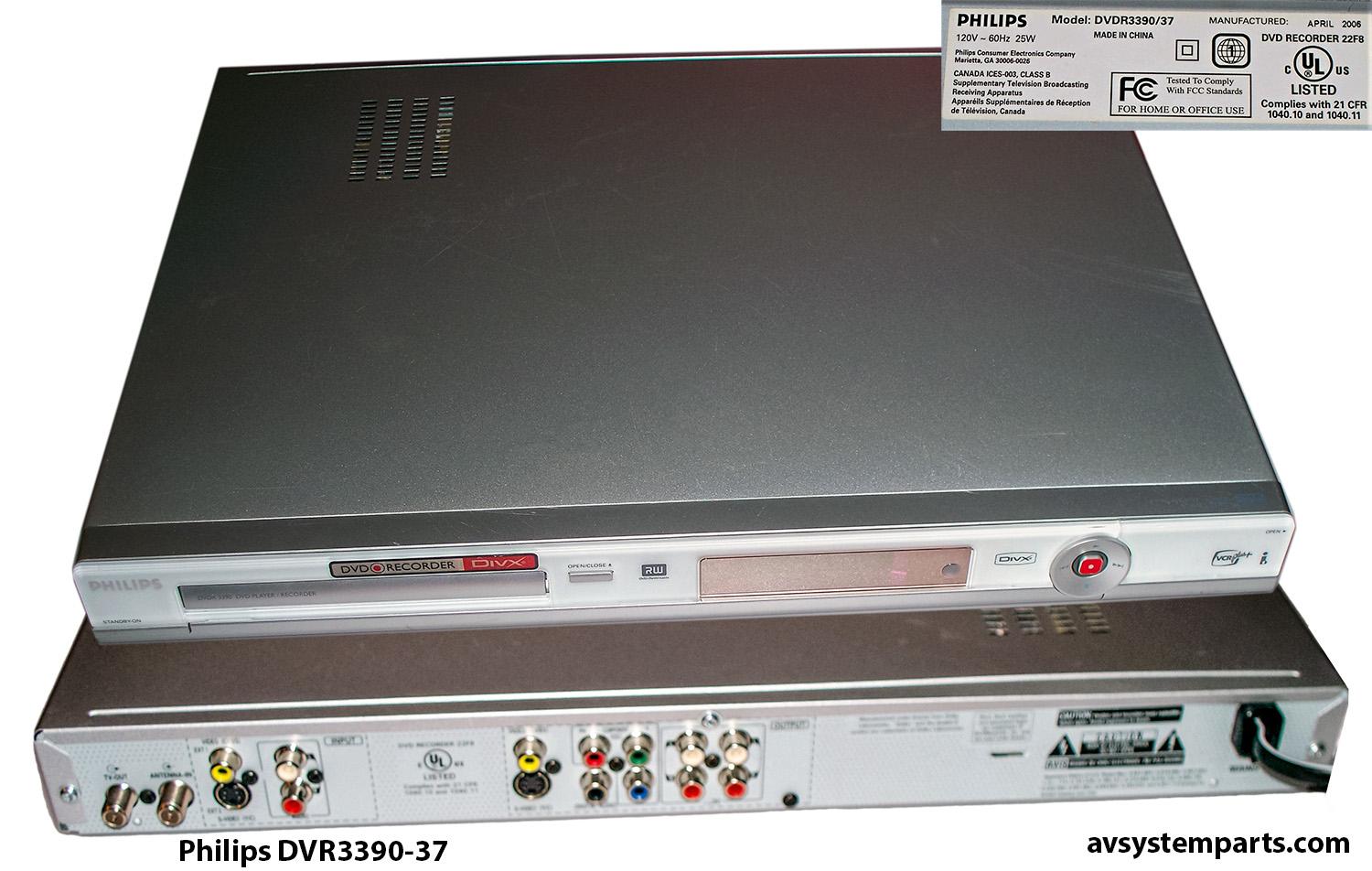 Philips DVDR3390/37 DVD Recorder-Player