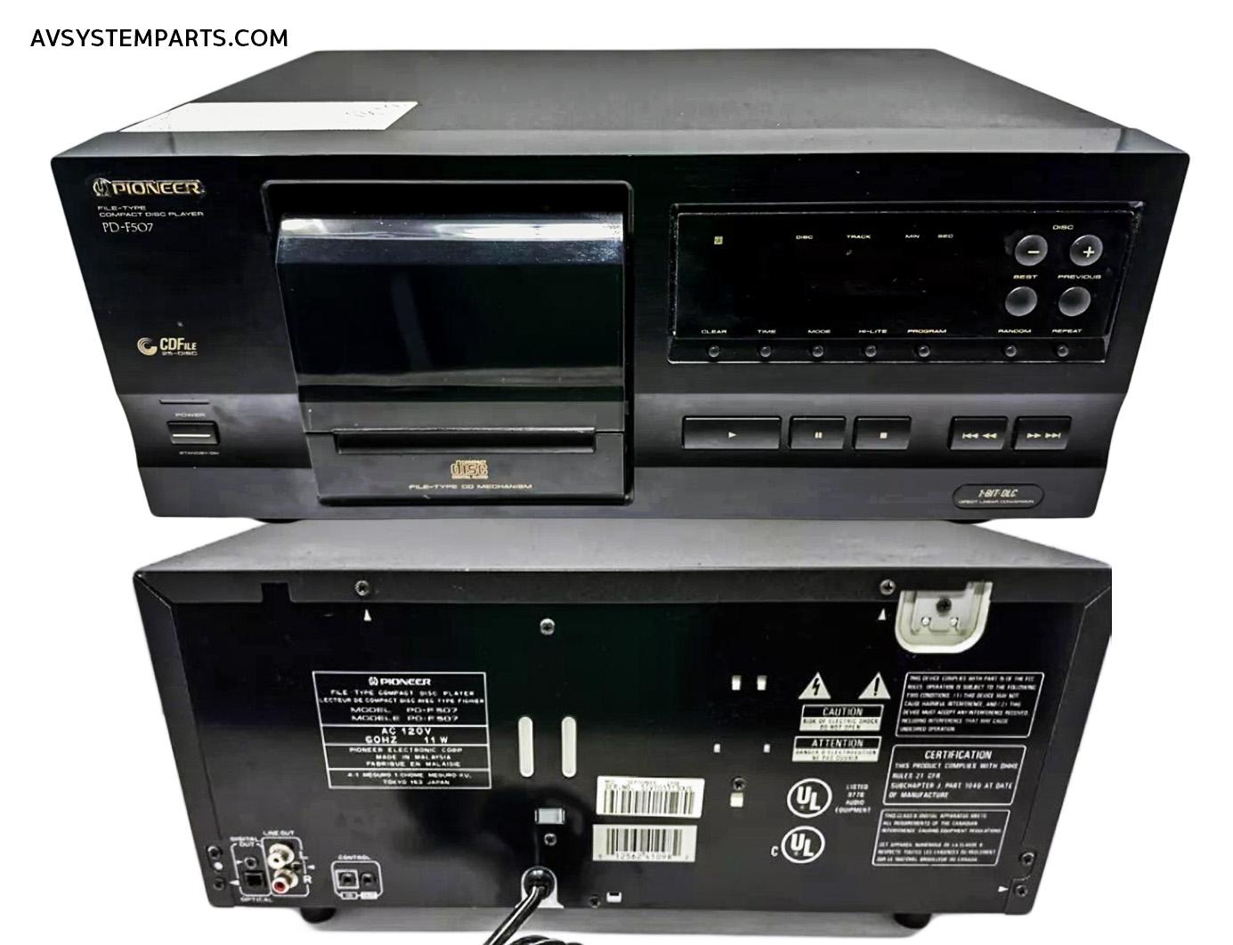 Pioneer PD-F507 File Tipe 25 CD Compact Disk Player