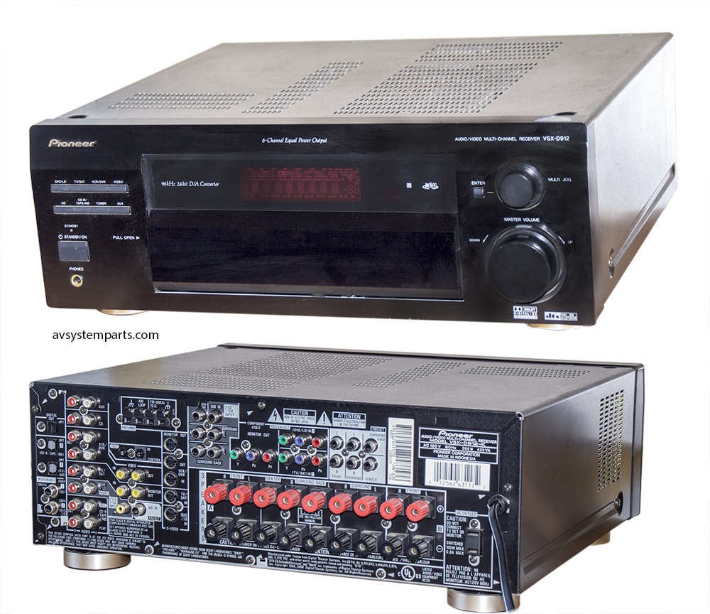 PIONEERVSX-D3 AVアンプとPioneer N902 スピーカセット Pioneer VSX-D912K Digital AV Amplifier Receiver 6.1 Ch 770W