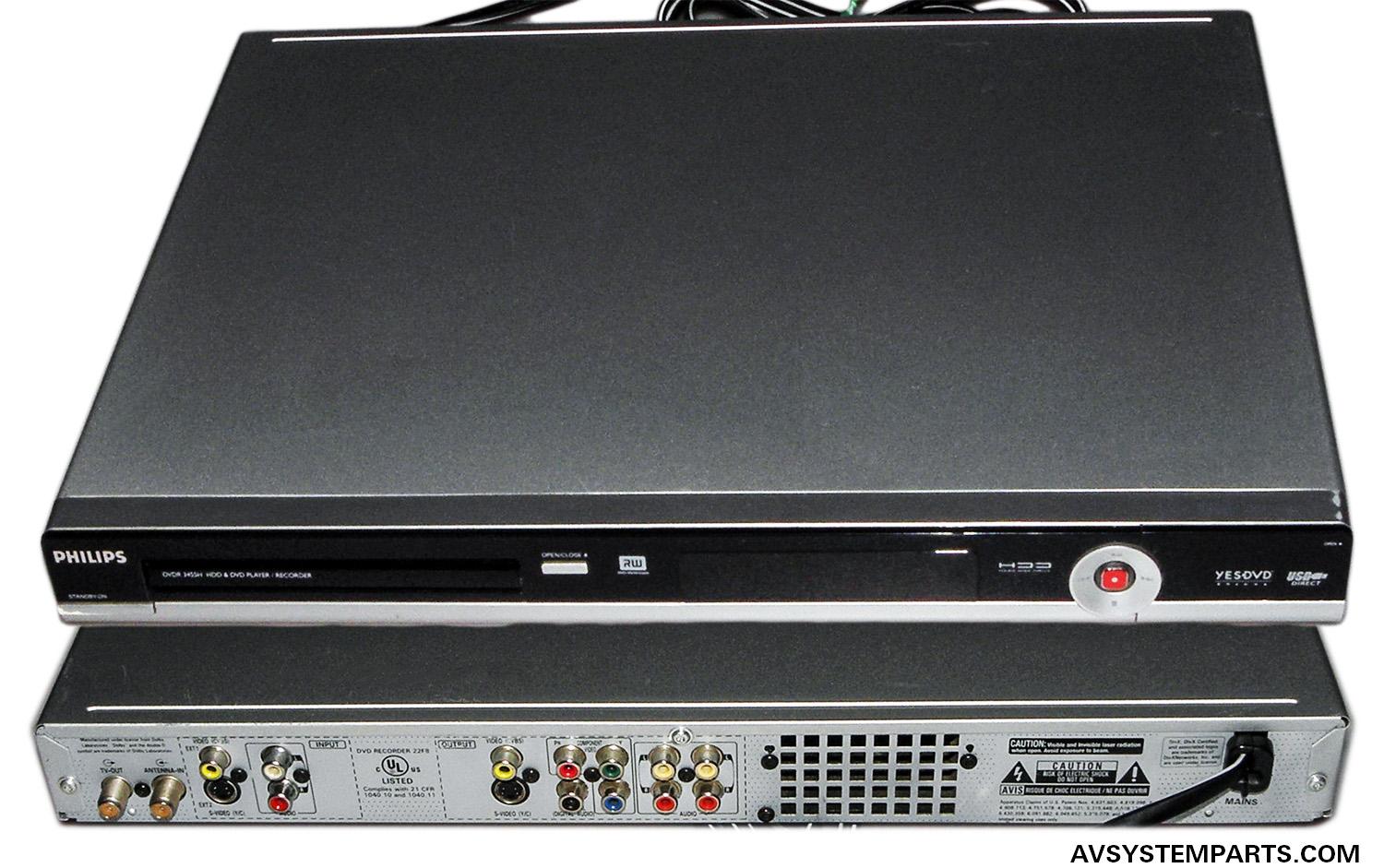 レコーダー DVD Philips DVDR3455H 160GB HDD/DVD Video Player Recorder