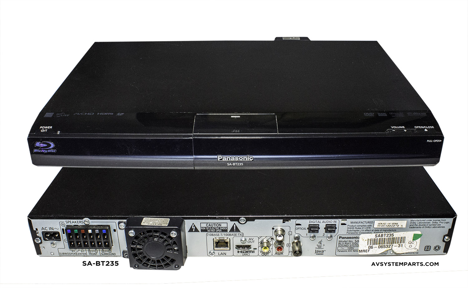 Panasonic SA-BT235 HD Blu Ray/DVD 5.1Ch 1000w Player Only