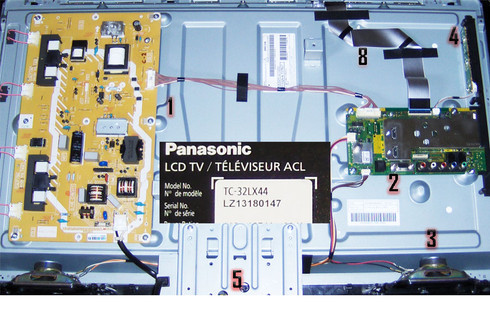 TV Panasonic TC-32LX44 Parts: TNP4G508,TNP4G519,L0AA10B,TNP4G514