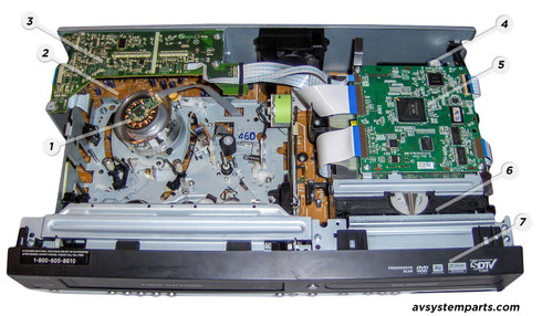 Magnavox ZV450MW8A Parts:N95810M,BE7C4 ,BE9E8AF0101,BE7H50G0402  