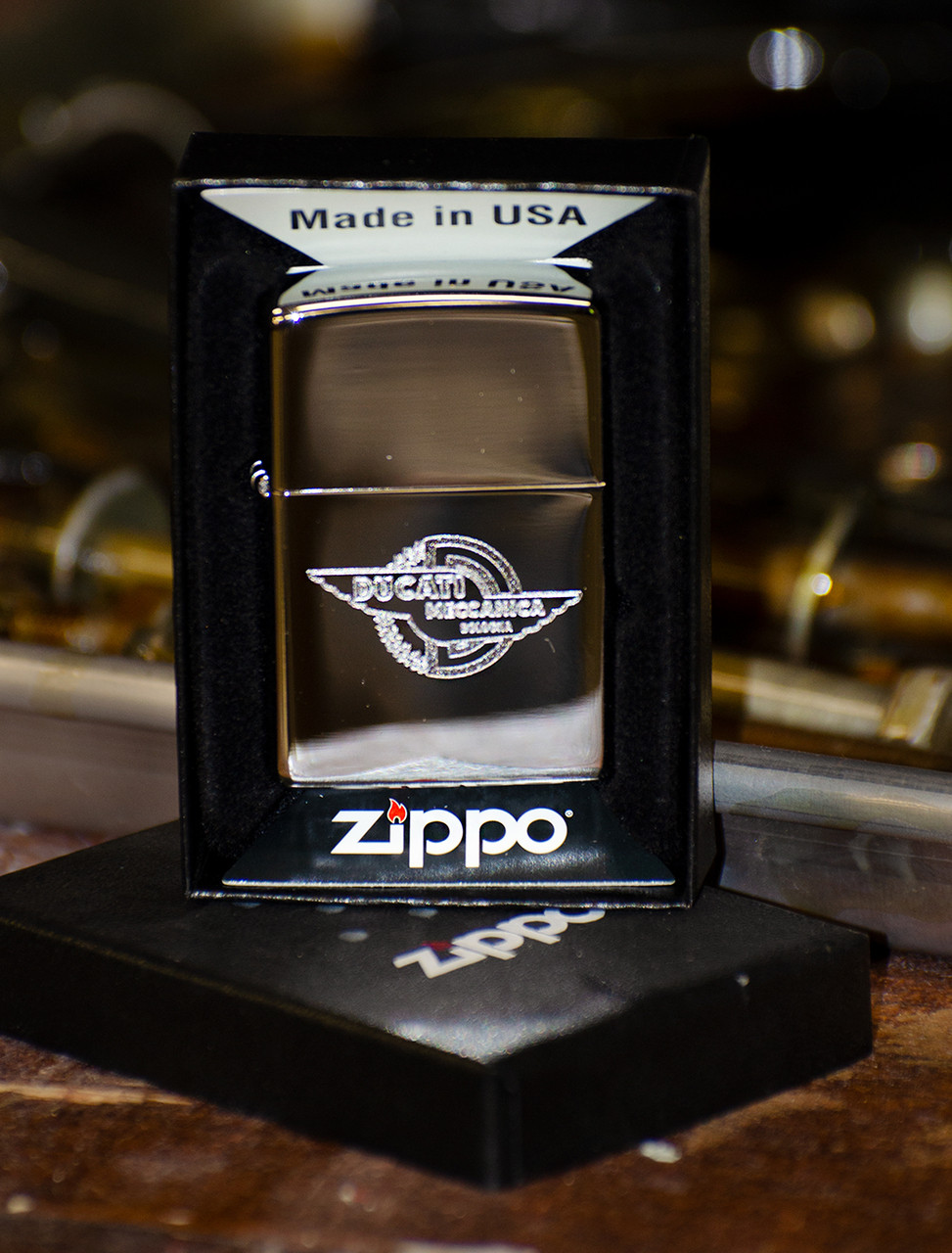 Chrome Ducati Zippo - MetroRacing