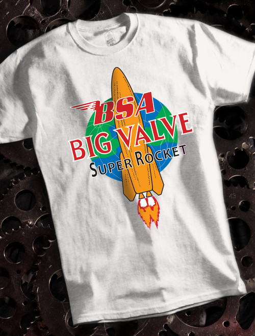 BSA Big Valve Mens Tee on Ash