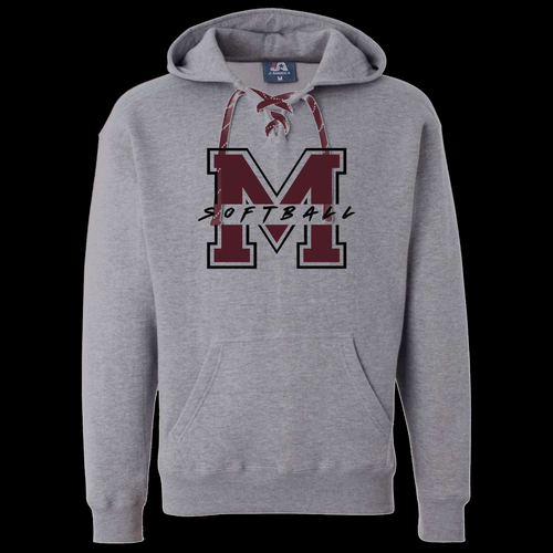Softball Lace Up Hoodie