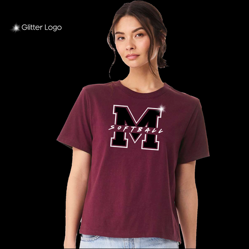 Softball Crop Boxy Tee