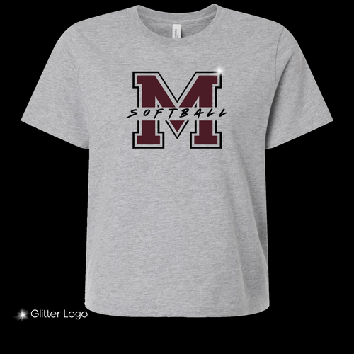 Softball Crop Boxy Tee