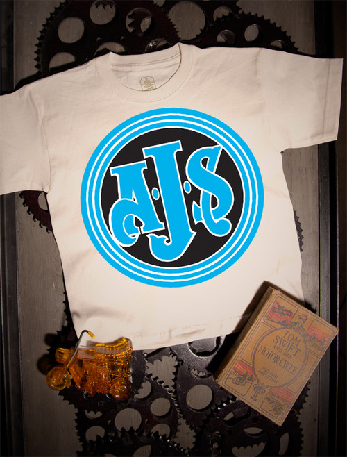 AJS Kids Tee on natural AJS Kids Tee on natural