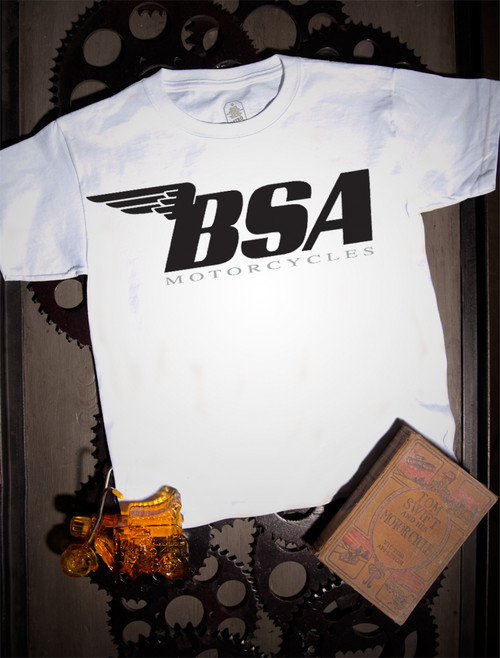 BSA Motorcycles Kids Tee on White BSA Motorcycles Kids Tee on White