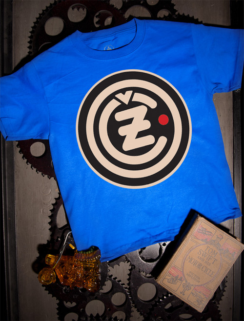 CZ Kids Tee on Blue