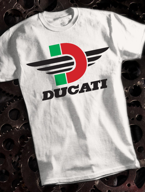 Ducati D Mens T-shirt on White