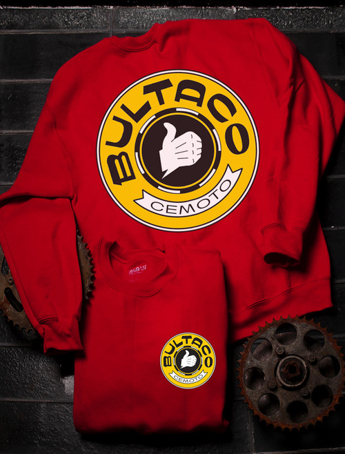 Patch / écusson Brodé Bultaco Jaune - 8 Cm De Diamètre - Thermocollant Ou à Coudre, Pour Personnaliser Vos Vêtements, Sacs Ou Casquettes - 3