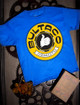 Bultaco Gold Logo Kids Tee on Blue