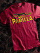 Moto Parilla Mens Tshirt on Maroon