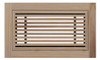 Linear Bar Floor Wood Grilles - Flush Mount with Frame