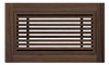 Linear Bar Floor Wood Grilles - Flush Mount with Frame
