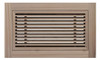 Angled Bar Floor Wood Grilles - Flush Mount with Frame