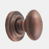 Alexander 1.25" Solid Brass Cabinet Knob with Base - Antique Copper - Venetian Bronze