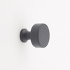 Grace Solid Brass Cabinet Knob - Matt Black