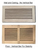 Wood Designs One Way Linear Flush Mount Slab vent cover