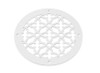 Scroll Round Vent Cover.- White