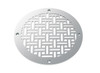Basketweave Round Vent Covers - Silver