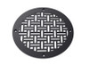 Basketweave Round Vent Covers - Black