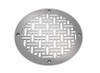 Basketweave Round Vent Covers - Satin Nickel
