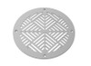 Chevron Round Vent Covers - Gray