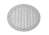 Herringbone Round Vent Covers -  Gray