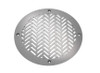 Herringbone Round Vent Covers - Satin Nickel