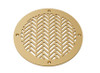 Herringbone Round Vent Covers - Sun Gold