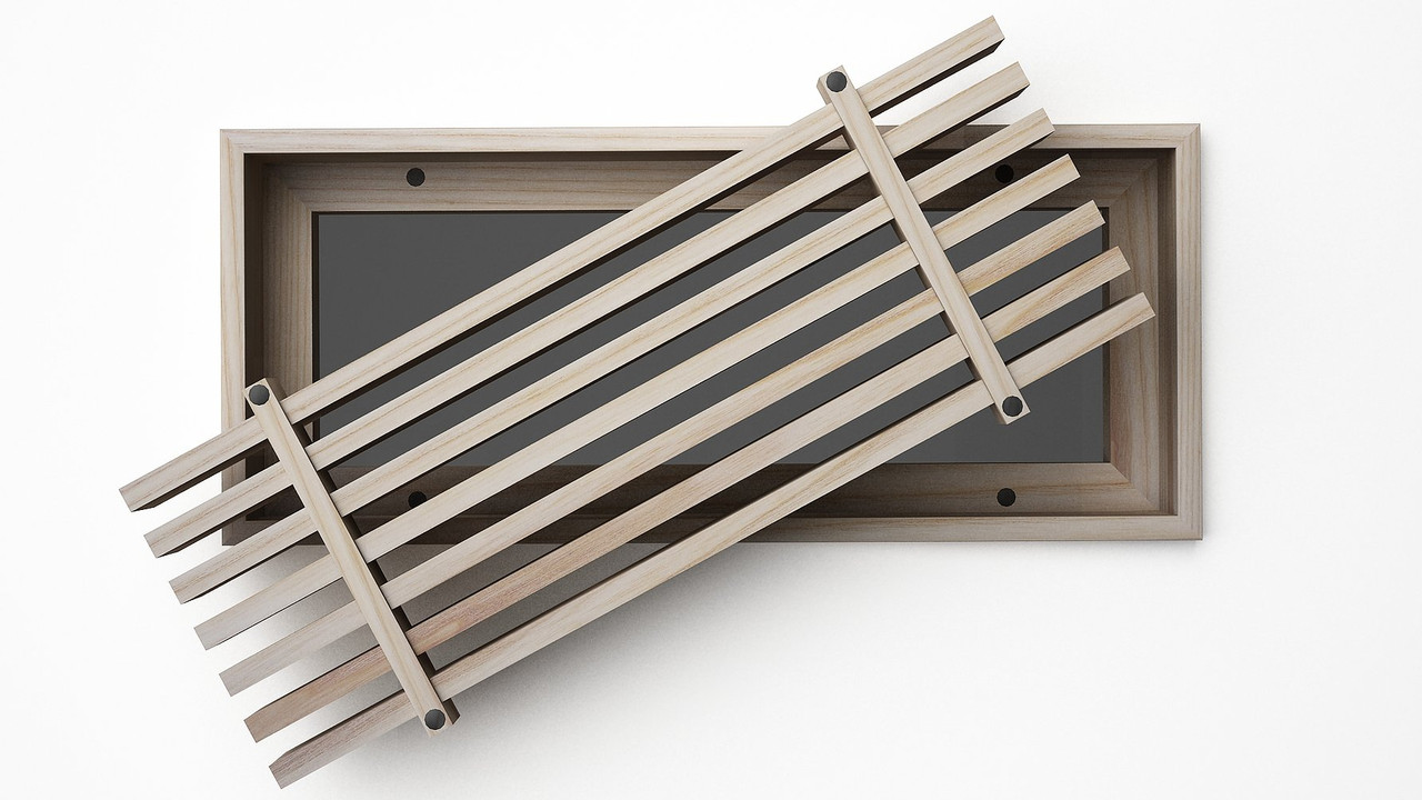 Linear Bar Inset - Flush Mount Removable Core Wood Grilles - Ceiling & Wall