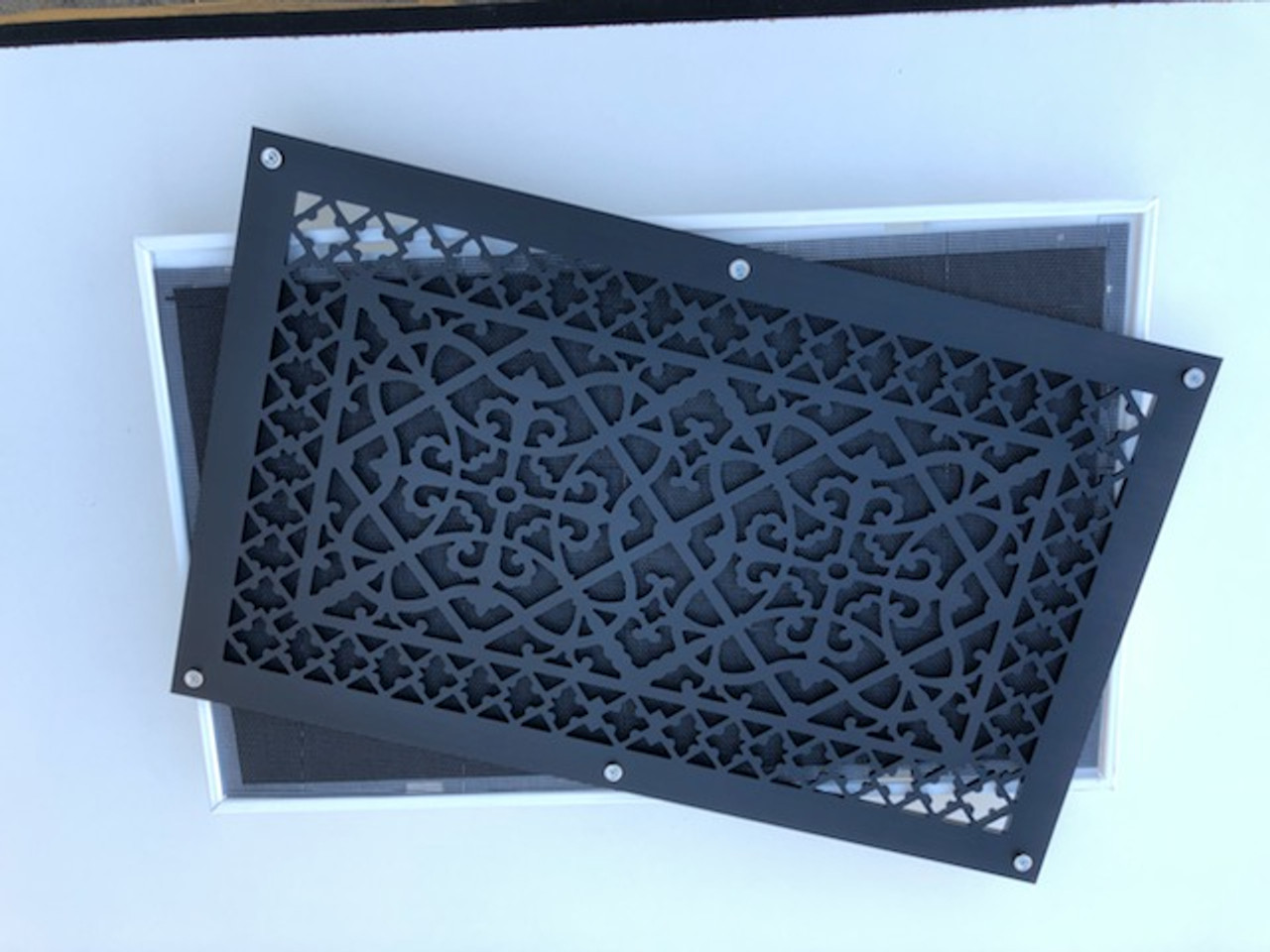 Louis XIV Style Resin Magnetic Filter Grille - Vent Covers Unlimited