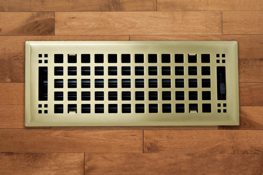 Madelyn Carter Artisan Brushed Brass Floor and Wall and Floor Vent Covers