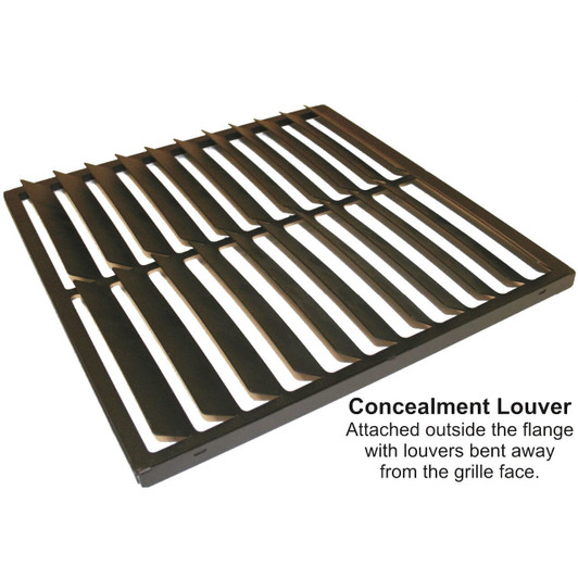 Steel Designs Accessories Concealment Louver To Be Used with Steel Designs Registers and Returns