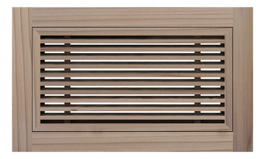 Angled Bar Floor Wood Grilles - Flush Mount with Frame